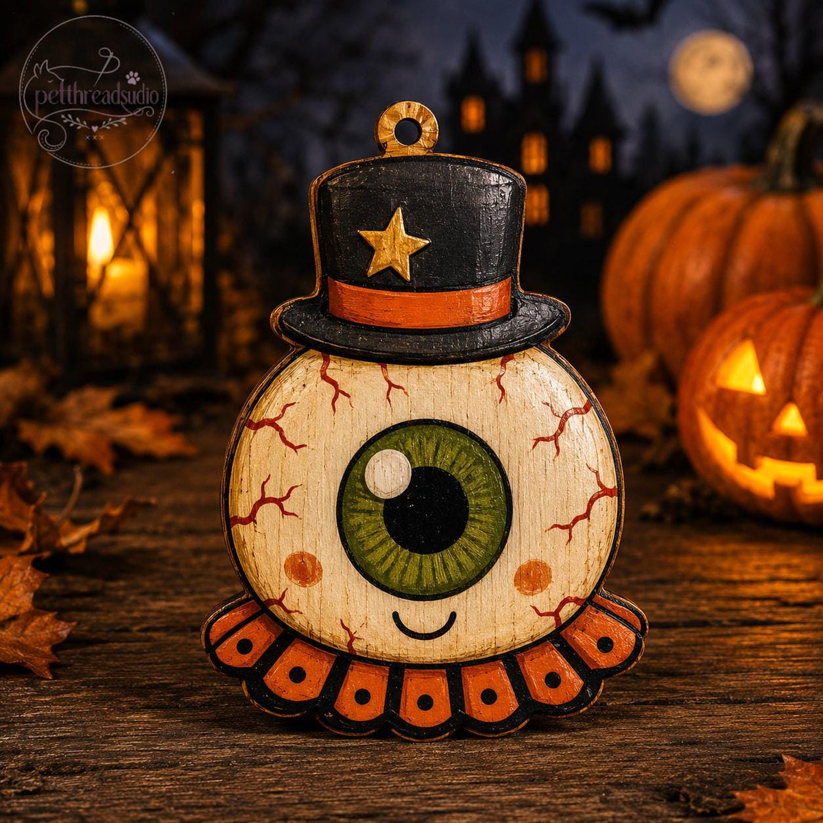 Custom Owl Wood Halloween Ornament, Acrylic Ornament, Witch Hat Owl Decor, Personalized Halloween Gift, Fall Autumn Owl Decoration