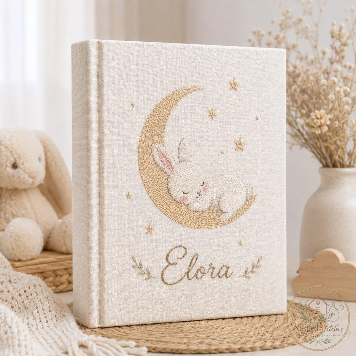 Personalized Carousel Horse Embroidered Baby Album – image 7